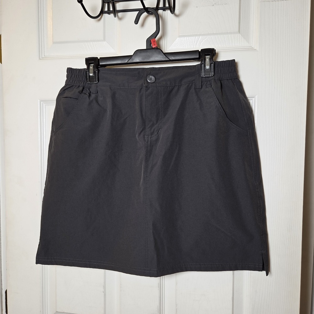Willit‎ Athletic Hiking Golf Skirt/Skort sz M Gray Zip Pockets Active Outdoors
